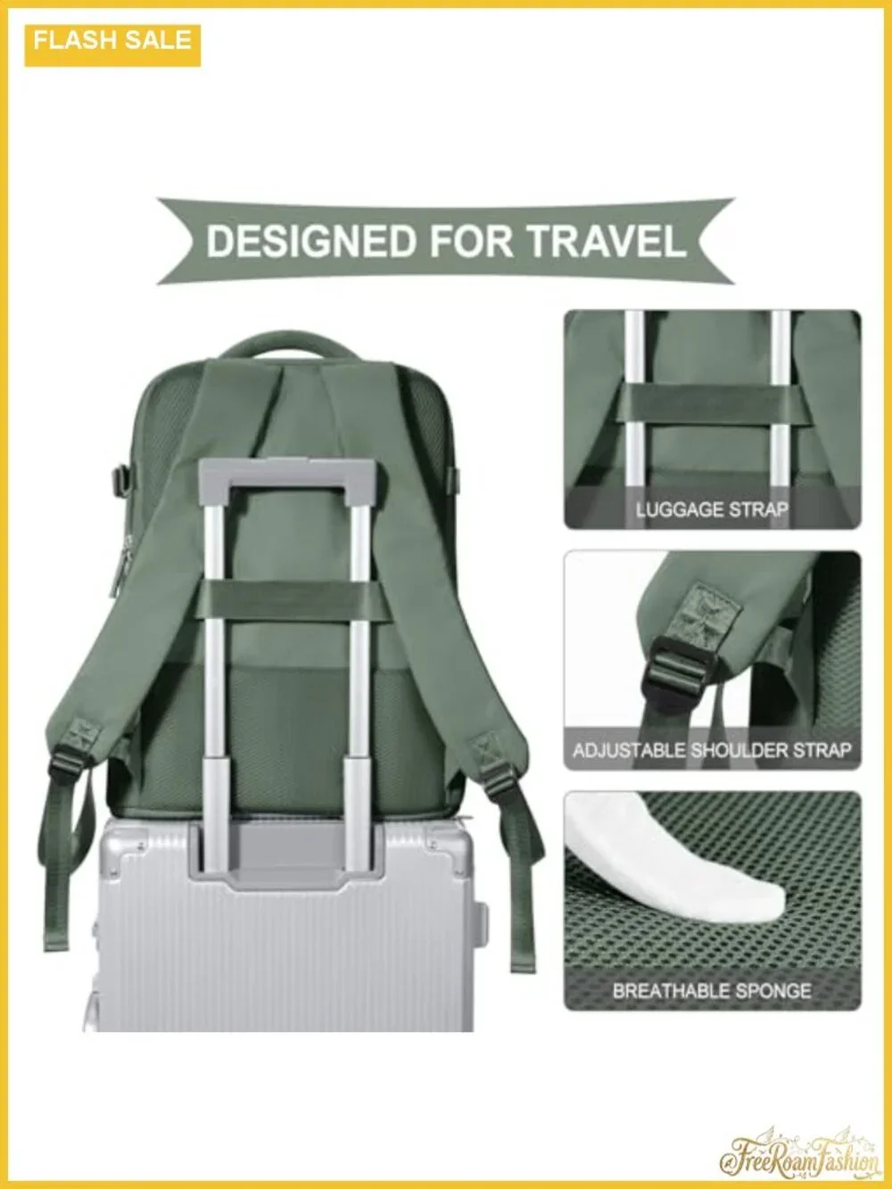 Waterproof Travel Backpack, 15.6